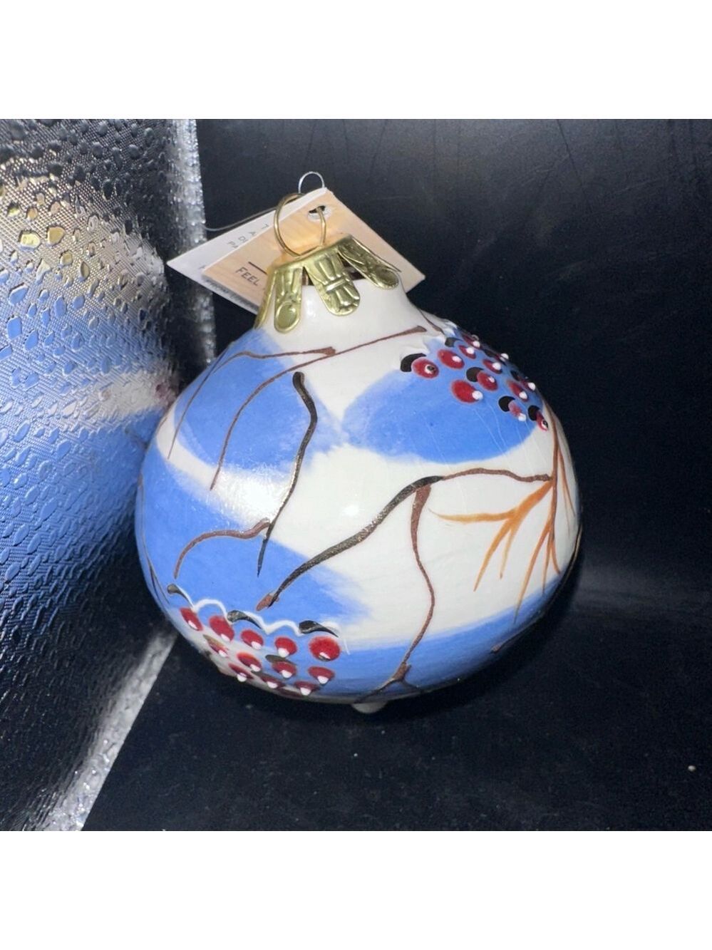 NOS Vintage Heritage International Hand Painted Ceramic Ornament Uzbekistan - Picture 3 of 7